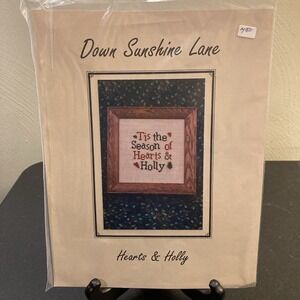 Down Sunshine Lane Christmas Cross Stitch Pattern Embellishments Tis The‎ Season